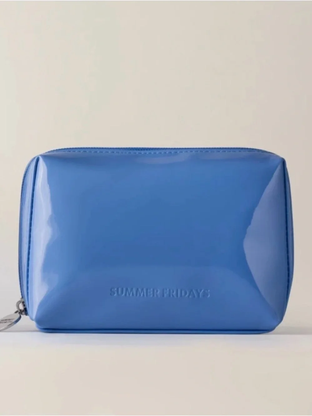 Summer Fridays Glossy Pouch in Jet Lag Blue